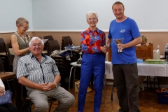 Val Lewis presenting Lewis Cup to Martin Plater